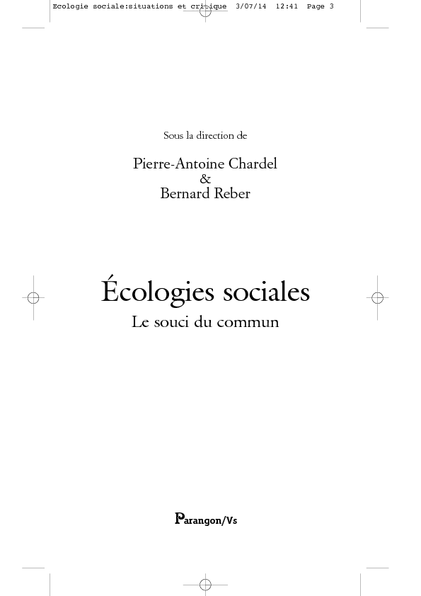 Ecologie sociale 2072014 1